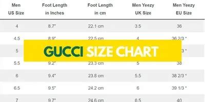 gucci princetown size chart|how to measure gucci size.